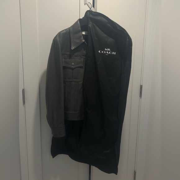 Coach 1941 Unique %100 lamb leather gray jacket. Originally $1,100! Like new - Picture 10 of 10